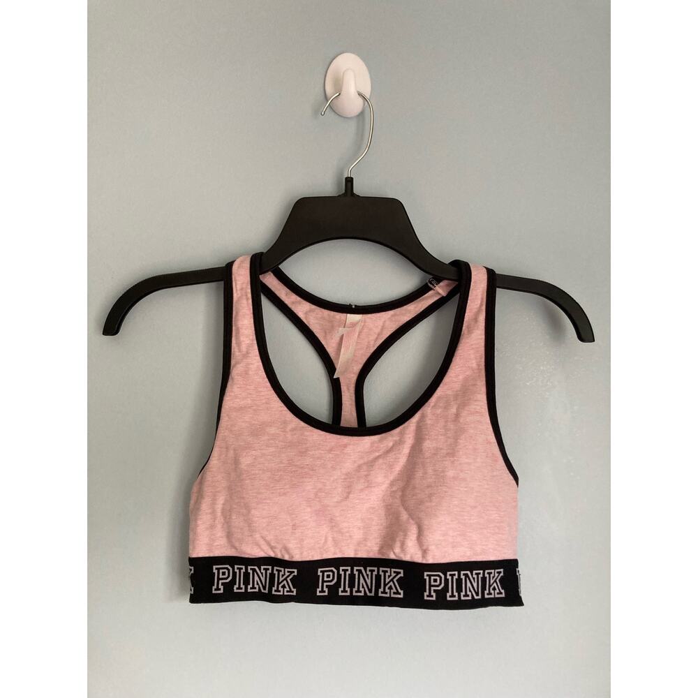 PINK Sports Bra Small Pink and Black